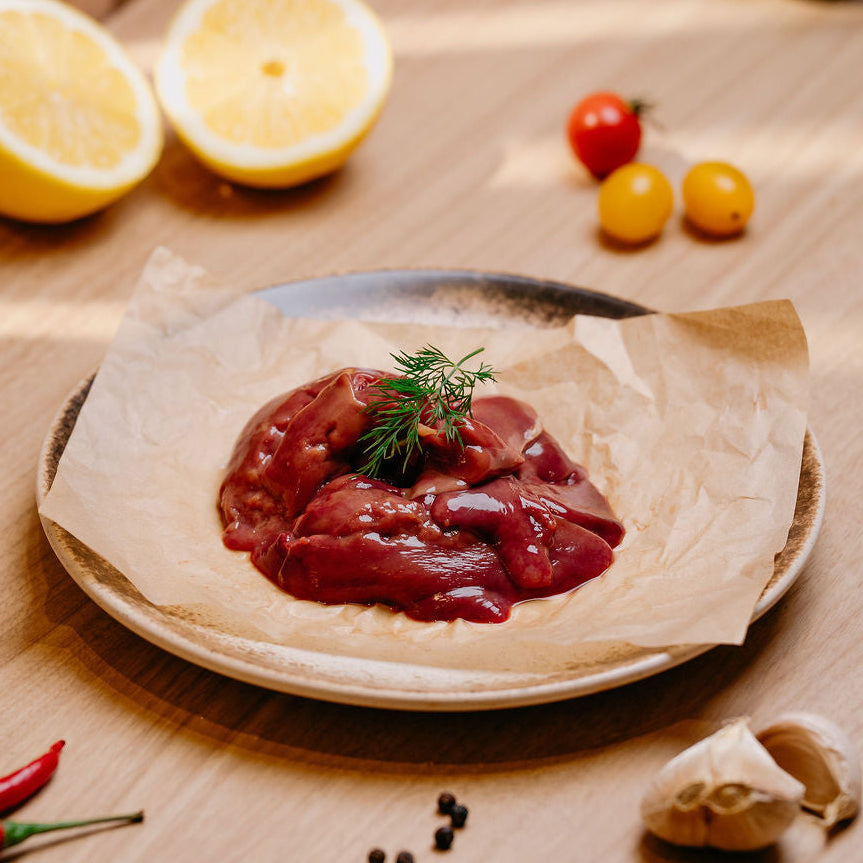 Fresh free-range chicken livers from Toh Thye San Farm