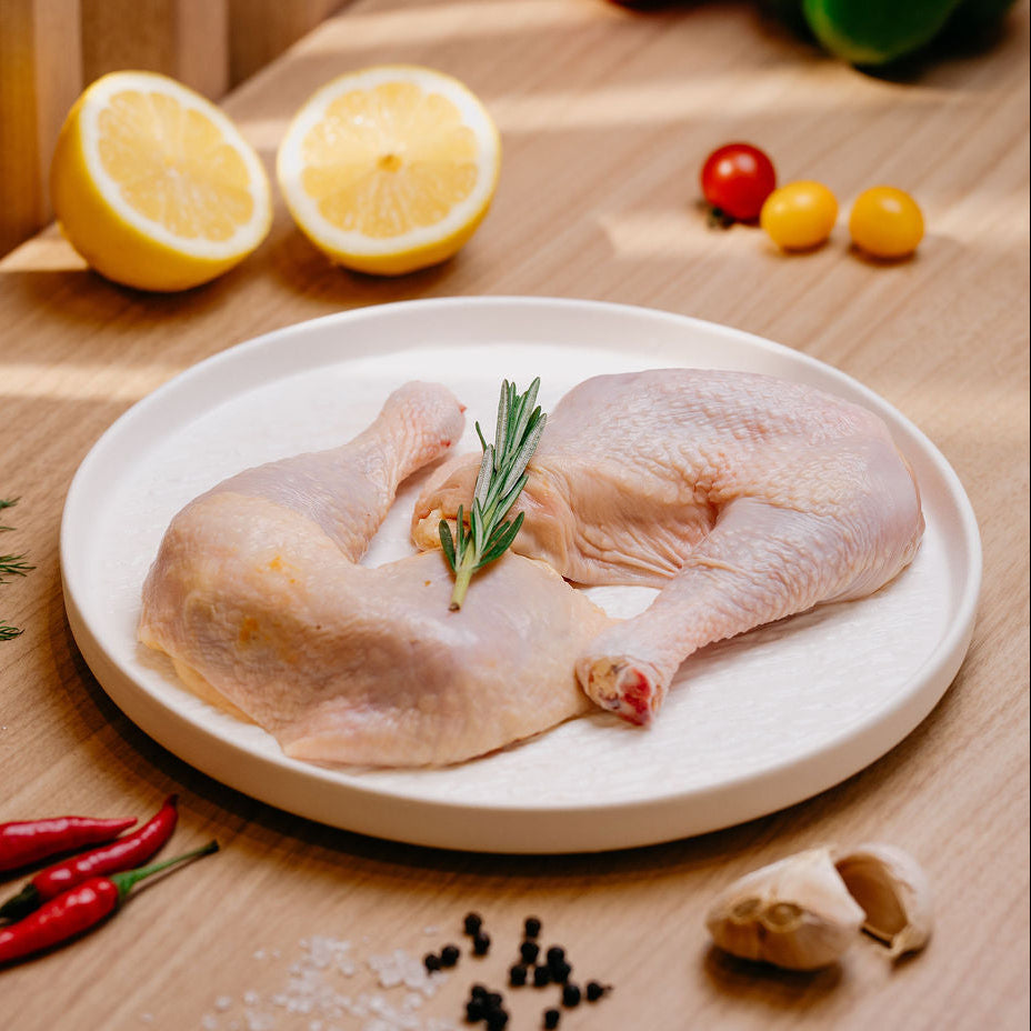 Whole chicken leg for a weeknight dinner